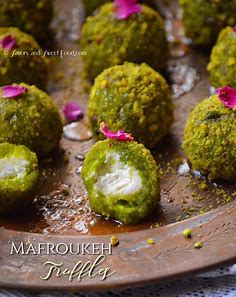 Mafroukeh Truffles - Savory&SweetFood | Arabic desserts, Ramadan desserts, Arabic sweets recipes
