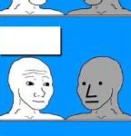 Image result for Clean and Dirty NPC Meme Template