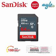 Image result for SanDisk 64GB 100MB SD Card