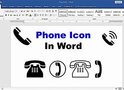 Image result for Symbol Telefon Word