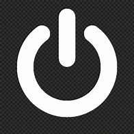 Image result for White Icon Power Button