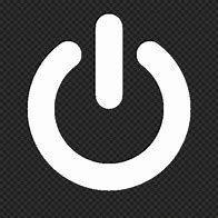 Image result for Power Button Icon White