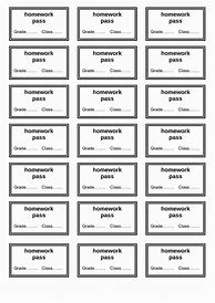 Image result for Free Printable Passes Template