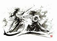 Image result for Samurai Ink Painting