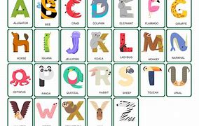 Image result for Animal Alphabet Printable Flash Cards