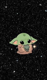Image result for Baby Yoda Galaxy Wallpaper