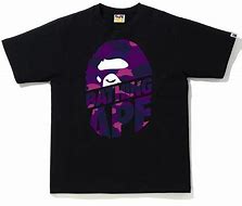 Image result for Bape Purple T-Shirt