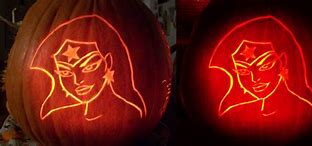 Image result for Wonder Woman Name Pumpkin Stencil