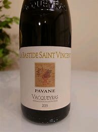 Image result for Bastide saint Vincent Vacqueyras Pavane