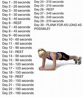 Image result for 30-Day Planking Challenge Calendar