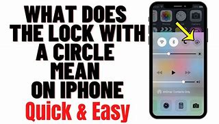 Image result for There Is a Circle and Lock On iPhone