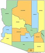 Image result for Arizona County Map Printable