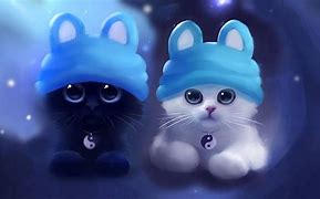 Image result for Yin Yang Galaxy Cat