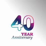 Image result for 40 Year Anniversary Color
