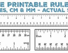 Image result for Paper Ruler with mm
