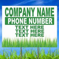 Image result for Business Lawn Signs
