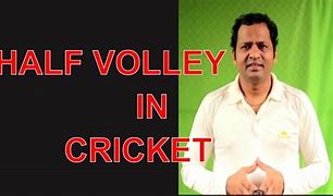 Image result for Half Volley in Cricket