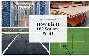 Image result for How Long Is 100 Sq FT