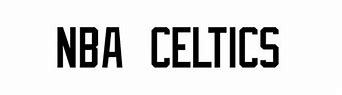 Image result for Basketball Celtics Letters