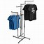 Image result for Heavy Duty Clothes Rack with Wheels and Basket
