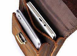 Image result for Leather Phone Case for 2 Phones