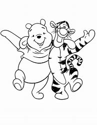 Image result for Winnie the Pooh and Tigger Coloring Pages