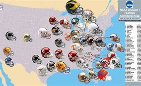 Image result for NCAA Division 1 Football Map