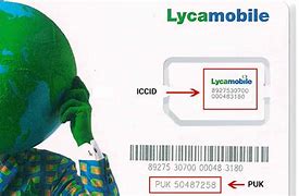 Image result for Puk Code On Lycamobile Sim Card