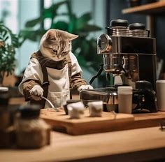 Check out the world of the skilled waiter cats. - amazingmindscape.com