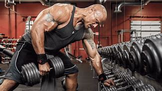 Image result for Dwayne Johnson Lifting Weights
