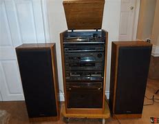 Image result for Stereo Rack System with Turntable