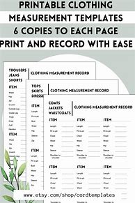 Image result for Measurement Template