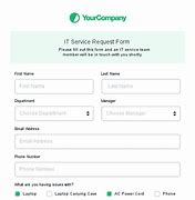 Image result for IT Service Request Form Template