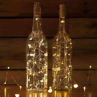 Image result for Lighted Wine Bottles