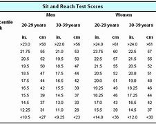 Image result for Sit and Reach Test Chart