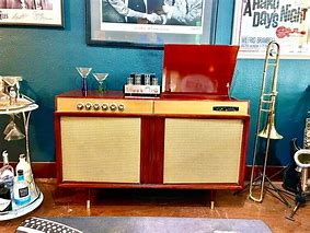 Image result for Mid Century Modern Motorola Stereo Console