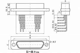 Image result for Micro-D Connector Mechanical Drawing