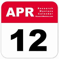 Image result for April 12 Calendar Icon