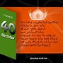 Image result for Message for 40th Birthday
