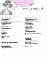 Image result for 5 Day Meal Planner