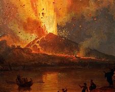 Image result for Vesuvius Eruption 79 Drawing