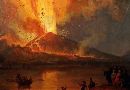 Image result for Pompeii Eruption Painting