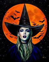 Image result for Halloween Witch Pic Art