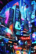 Image result for Cyberpunk Cities Year 2100