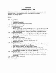 Image result for Volleyball Practice Plan Template