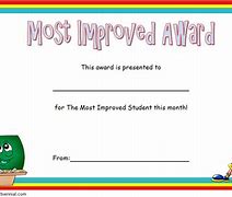 Image result for Award for Most Improved