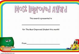 Image result for Most Improved Student Award
