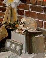 Image result for Skull Still Life