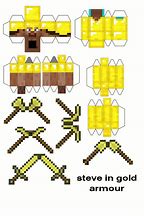 Image result for Minecraft Papercraft Steve with Diamond Armor