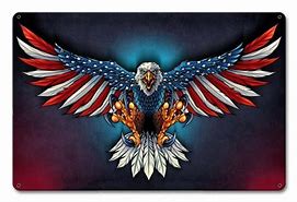 Image result for Bald Eagle American Flag Art